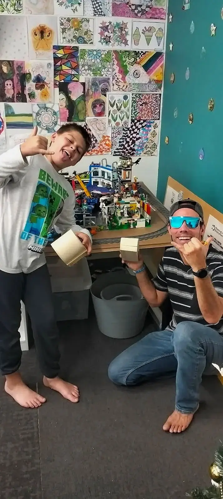 DO Groups participants showing off their pottery